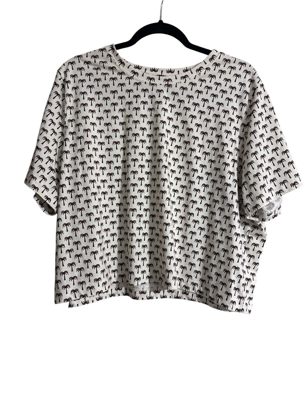 🌴 Express Palm Tree Crop Top - Picture 2 of 3